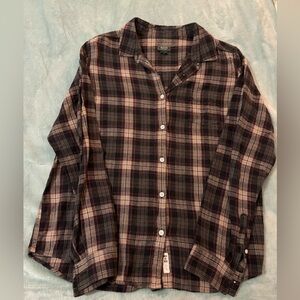Roots women’s plaid shirt